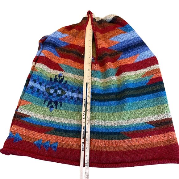 Northern Isles Sweater Vest Womens XL Multi Striped Acrylic V Neck Button Front - Picture 3 of 15